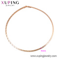 44188 -Xuping Jewelry Fashion top Quality 18k gold plated chains necklace without stone imitation jewelry
